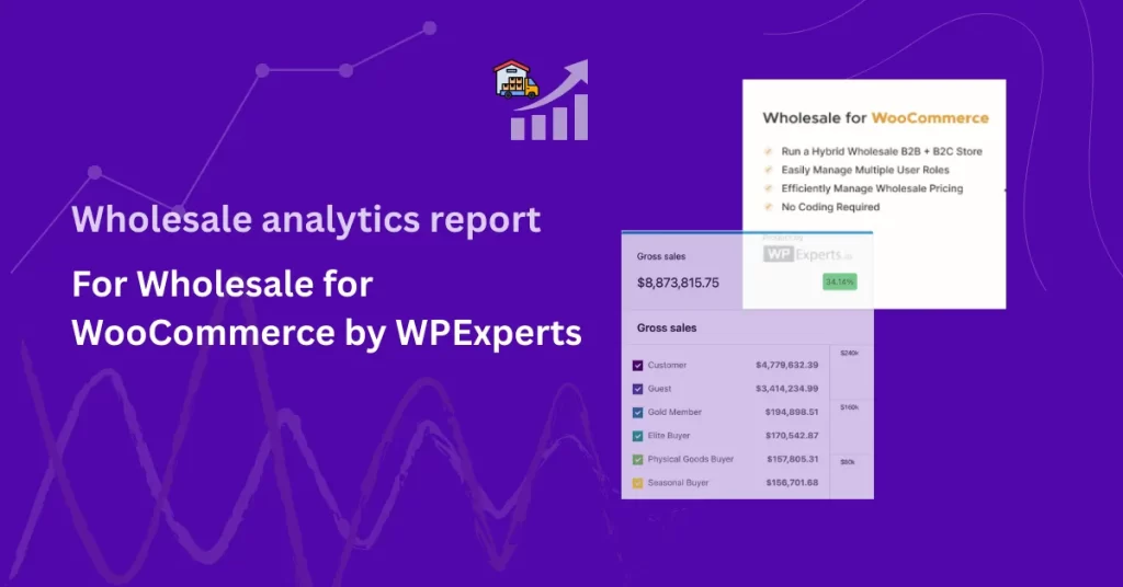 WooCommerce Wholesale analytics report for Wholesale for WooCommerce by WPExperts